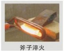 高頻淬火機對斧子進行淬火熱處理
